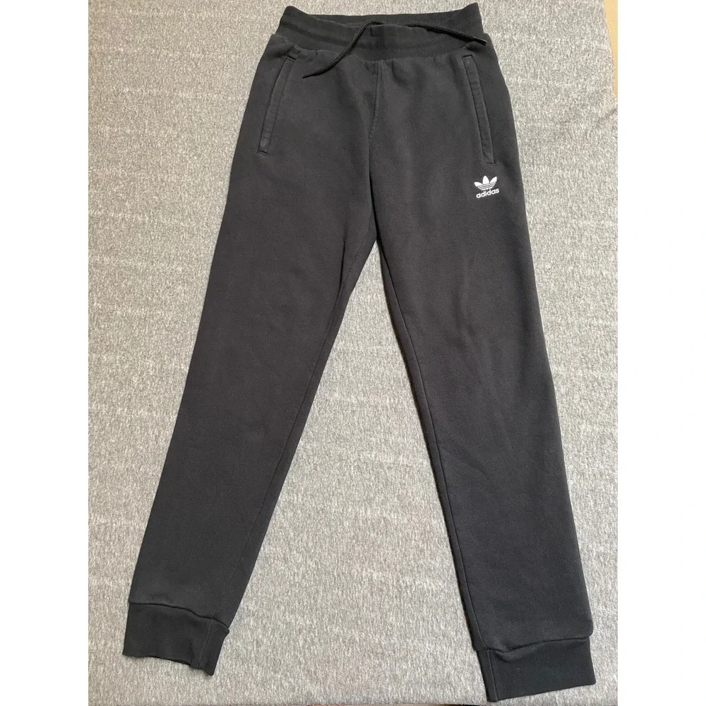 Adidas Originals Trefoil Essentials Sweatpants Black H34657 Mens Small Joggers